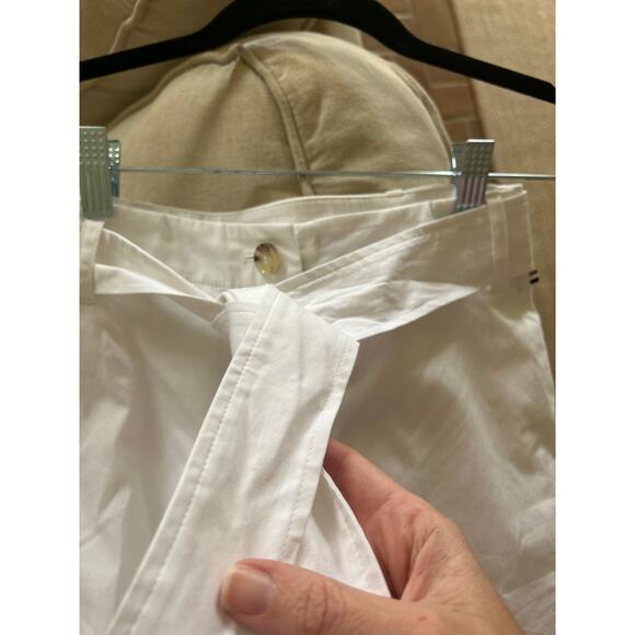 Hugo boss Tabroido Womens High Waist Short Flat Front Tie-Waist/Belt nwt size 2 - Picture 6 of 11